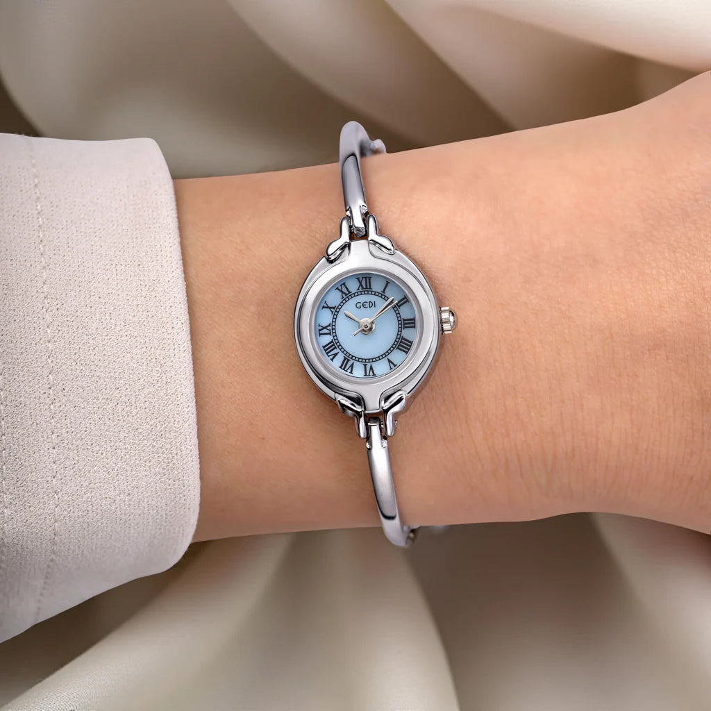 "Juliette" Blue Silver