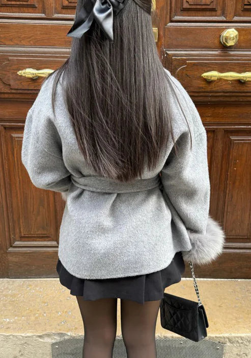 "Kayali" Kurzmantel mit Fell