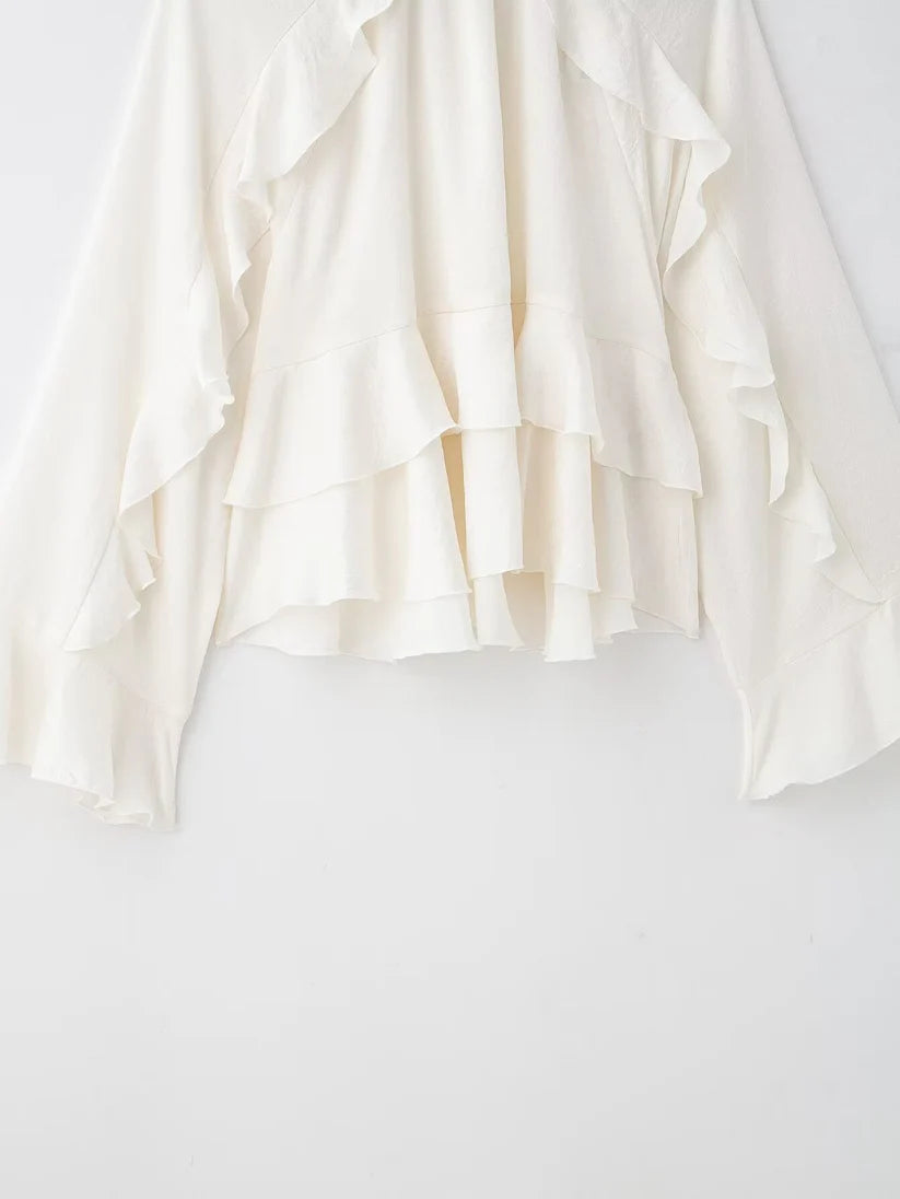 "Boho" Rüschenbluse