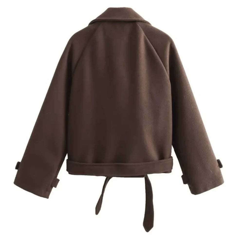 "Brianna" Cropped Trenchcoat