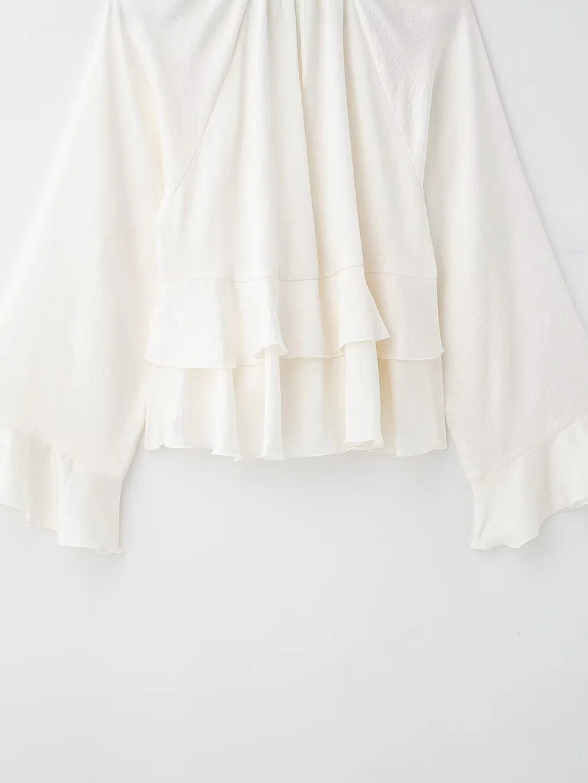 "Boho" Rüschenbluse