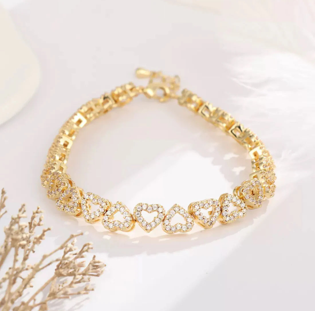 "Adriana" Herz Armband