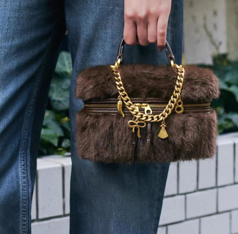"Veloura" Faux Fur Bag